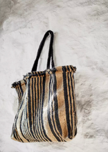 Load image into Gallery viewer, Madam Stoltz Handwoven Striped Bag Was $130 Now $45