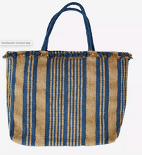 Load image into Gallery viewer, Madam Stoltz Handwoven Striped Bag Was $130 Now $45