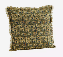 Load image into Gallery viewer, Madam Stoltz Printed Cushion with Fringes (Was $86, now  $43)