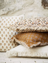 Load image into Gallery viewer, Madam Stoltz Printed Cushion with Fringes (Was $86, now  $43)