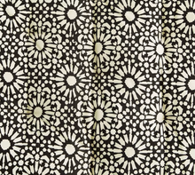 Load image into Gallery viewer, Madam Stoltz Double Sided Printed Cotton Mattress Black and White Stripe and Floral