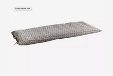 Load image into Gallery viewer, Madam Stoltz Printed Mattress Cover Grey and Black
