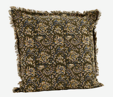 Load image into Gallery viewer, Madam Stoltz Printed Cushion with Fringes (Was $86, now  $43)