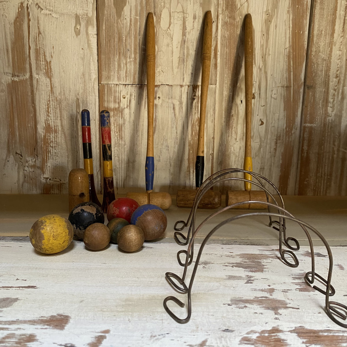 Vintage Toy Croquet Pieces HensTeethTrading