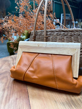 Load image into Gallery viewer, Australian made timber and leather clutches