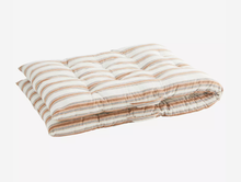 Load image into Gallery viewer, Madam Stoltz Printed Cotton Mattress Cinnamon Rose Blue Stripe