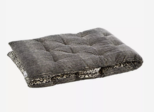Load image into Gallery viewer, Madam Stoltz Double Sided Printed Cotton Mattress Black and White Stripe and Floral