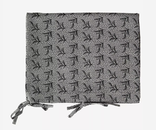 Load image into Gallery viewer, Madam Stoltz Printed Mattress Cover Grey and Black