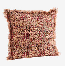 Load image into Gallery viewer, Madam Stoltz Printed Cushion with Fringes (Was $86, now  $43)