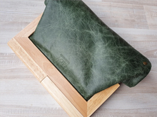 Load image into Gallery viewer, Australian made timber and leather clutches