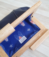 Load image into Gallery viewer, Australian made timber and leather clutches