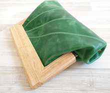 Load image into Gallery viewer, Australian made timber and leather clutches