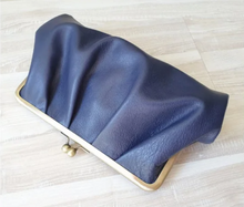 Load image into Gallery viewer, Australian made pleated leather clutch