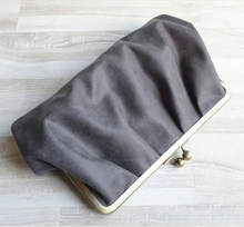 Load image into Gallery viewer, Australian made pleated leather clutch