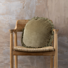 Load image into Gallery viewer, Fringed Cotton Velvet Cushions