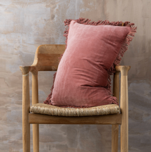 Load image into Gallery viewer, Fringed Cotton Velvet Cushions