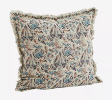 Load image into Gallery viewer, Madam Stoltz Printed Cushion with Fringes (Was $86, now  $43)