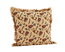 Load image into Gallery viewer, Madam Stoltz Printed Cushion with Fringes (Was $86, now  $43)