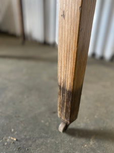 Humble Pine and Hardwood Table on Castors