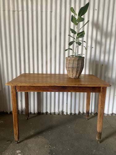 Humble Pine and Hardwood Table on Castors