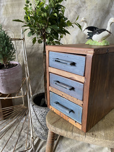 Charming Small Set of Bench Top Drawers