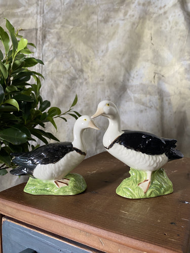 Pair of Ceramic Geese