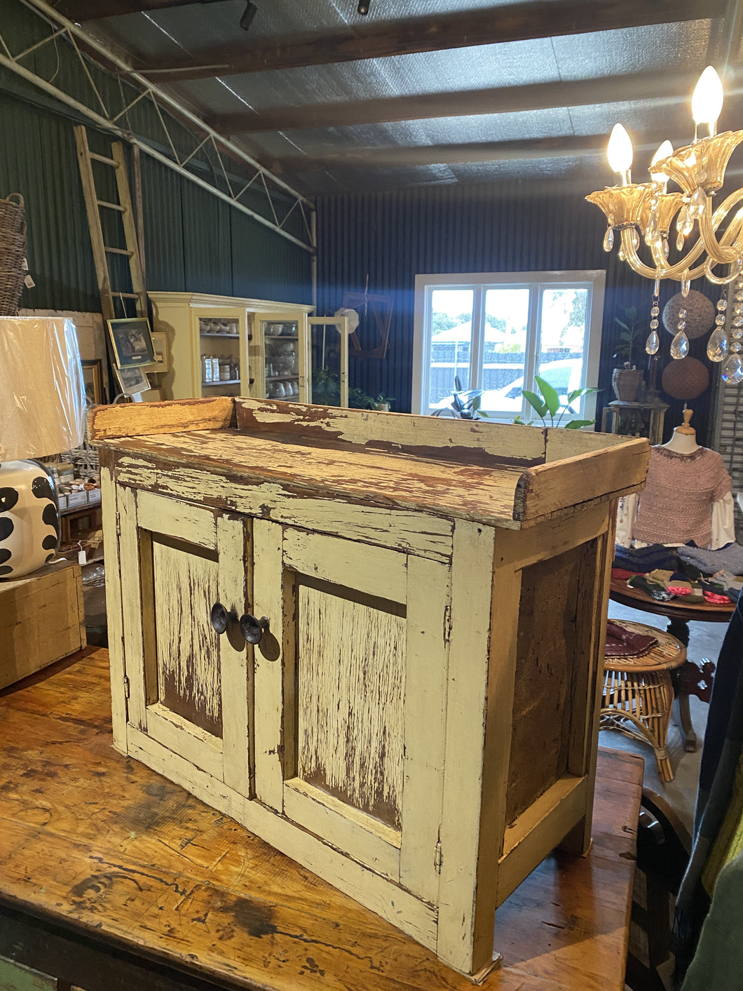 Rustic Chopped Down Meat Safe