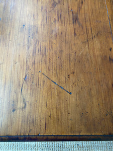 Large Extendable Antique Dining Table on Castors
