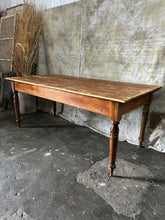 Load image into Gallery viewer, Antique Table in Natural Finish 182x88x74cm
