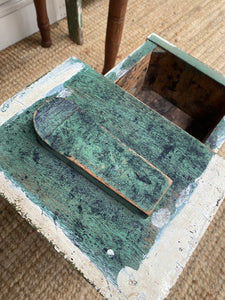 Vintage Green Cobblers Stool
