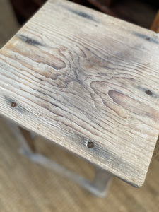 Rustic Shed Stool in Weathered Tones