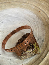 Load image into Gallery viewer, Meg Woodhead Stamped Copper Bangle #2