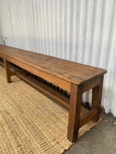 Load image into Gallery viewer, Long Vintage Timber Bench Seat