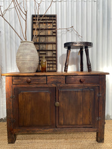 Hand Carved Folk Stool