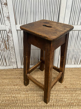 Load image into Gallery viewer, Solid Vintage Timber Stool with Buttery Smooth Patina