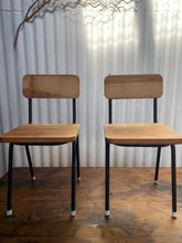 Load image into Gallery viewer, Pair of Refurbished Vintage Children&#39;s Chairs