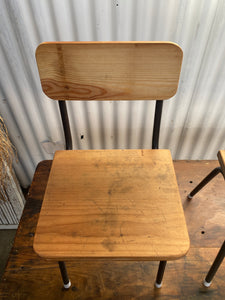 Pair of Refurbished Vintage Children's Chairs