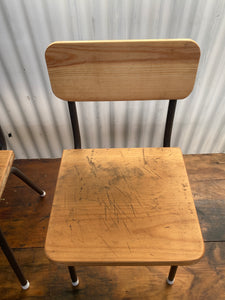 Pair of Refurbished Vintage Children's Chairs