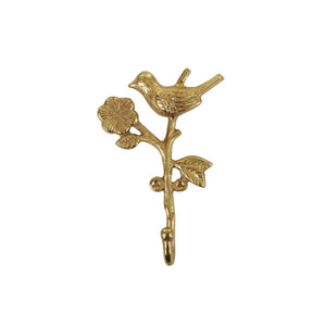 Gold Birdie Metal Wall Hook