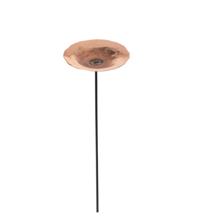 Copper Garden Poppy Stake