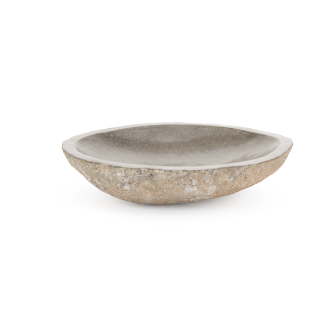 Natural Stone Bowl - Shallow Large