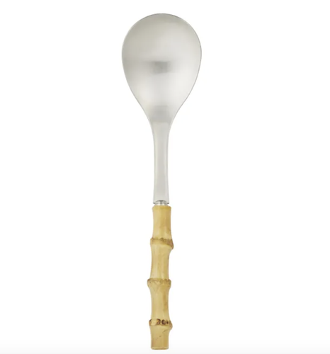 Steel & Bamboo Serving Spoon