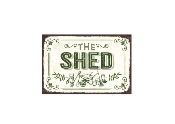 Metal Garden Sign - 'The Shed'