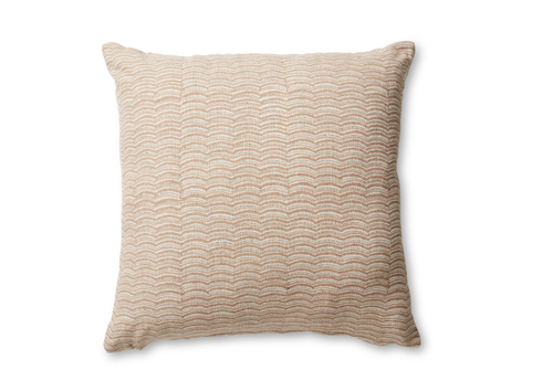 Neera Rust Scallop Block Print Cushion