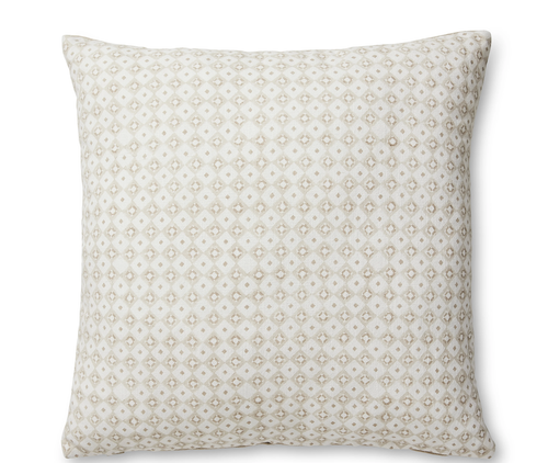 Samira Neutral Diamond Block Print Cushion