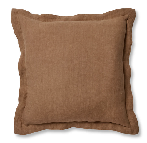 Riley Coffee Linen Cushion