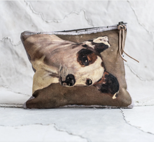 Load image into Gallery viewer, Terrier Canvas Painting Zip Clutch - Swarm