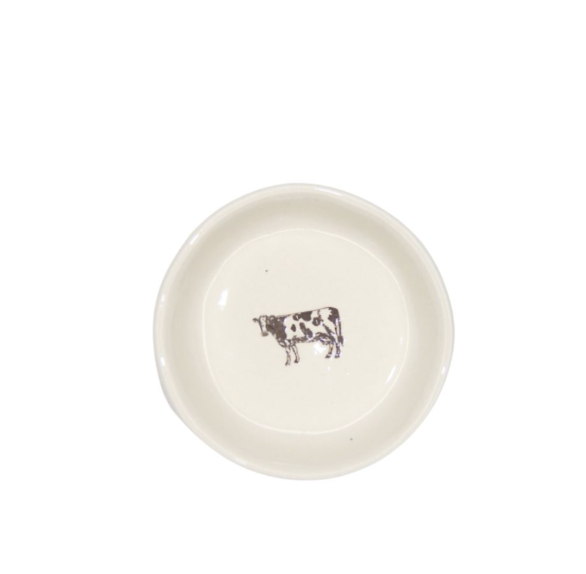 Small Ceramic Cow Dish