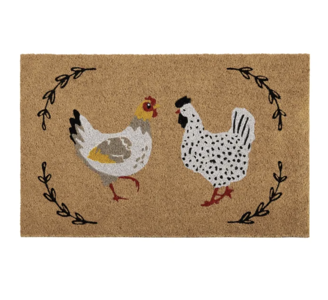 Henrietta Hen Coir Doormat 50 x 80 cm