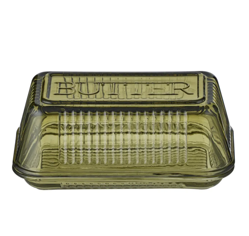 Lia Glass Butter Dish